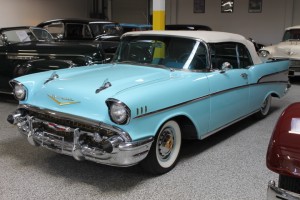 1957 Chevy Bel-air Convertible with Dual Quads, continental kit, and beautifully restored! Soon! 