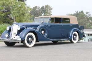 1936 Packard Super 8 Convertible Sedan. Excellent condition runs great!  Packard metal trunk. Ready to tour! $159,000 