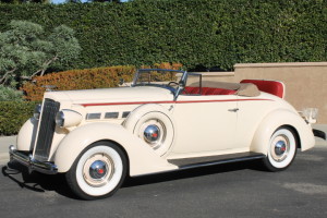 1937 Packard 120 Roadster with rumbleseat. 8 cylinder, runs great, beautiful condition! $74,500 