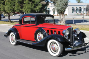 1933 Buick Sport Coupe model 56S. 8 Cylinder Overhead valve straight 8, Rumbleseats, sidemounts.  Nicely restored, runs great! CLICK THE PHOTO FOR MORE DETAILS.  $36,500