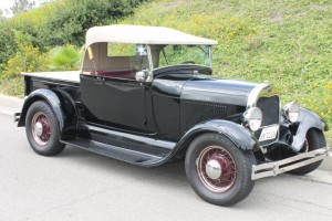 1929 Ford Roadster Pickup - Traditional Hot Rod with Cragar Overhead cylinder head, T-5 five speed transmission,  high quality build. Toured Europe twice and Australia once!  High quality and all sorted out. $33,500 CLICK THE PHOTO FOR MORE DETAILS