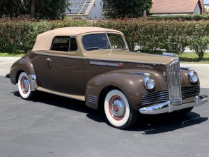 1942 Packard 160 Convertible Coupe. Full CCCA Classic, Fresh restoration work, looks beautiful, runs great! Factory Overdrive, radio, heater. 